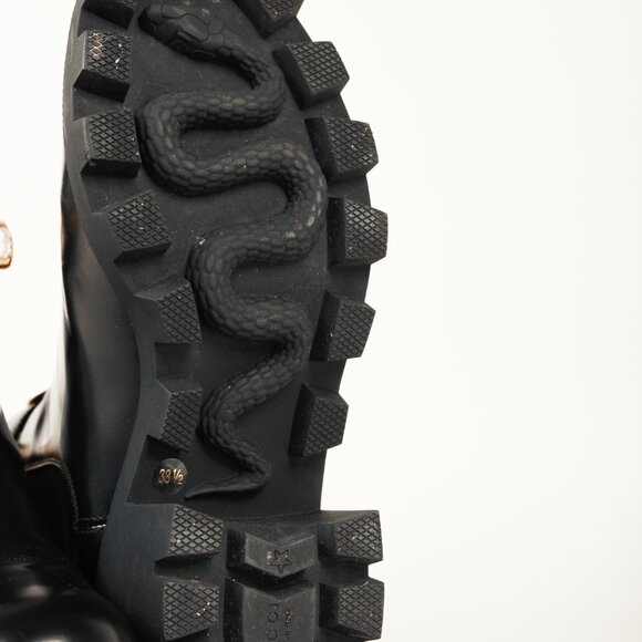 Gucci Black Trip Crystal-Embellished Block Heel Chelsea Boots - Picture 5 of 11